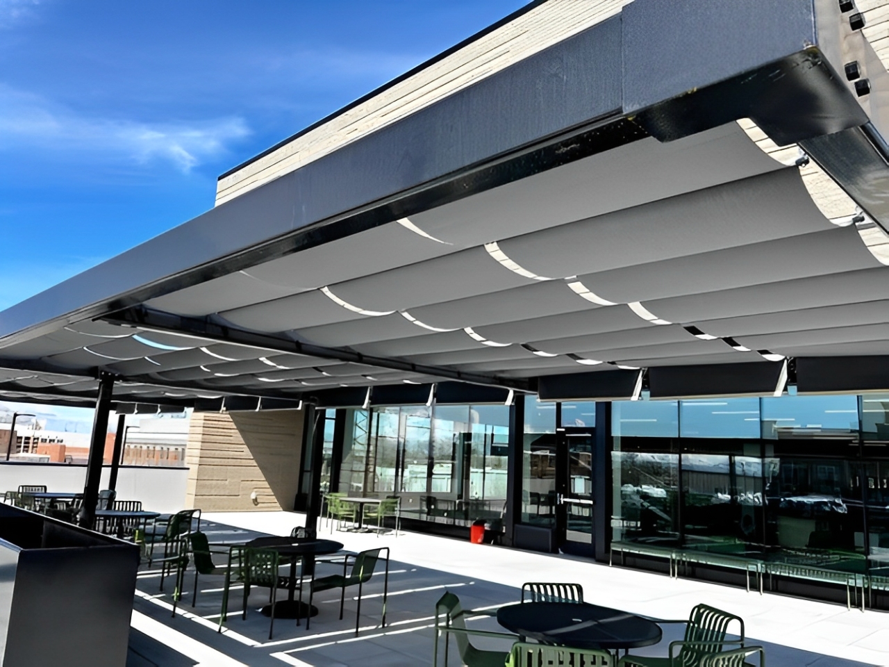 Durable canopy for commercial property