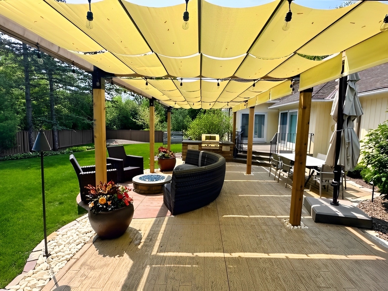 Custom canopy for home garden