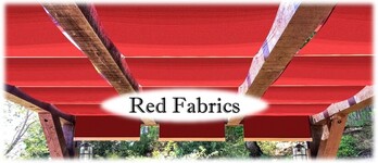 Red awning fabric