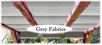 Grey fabric shades